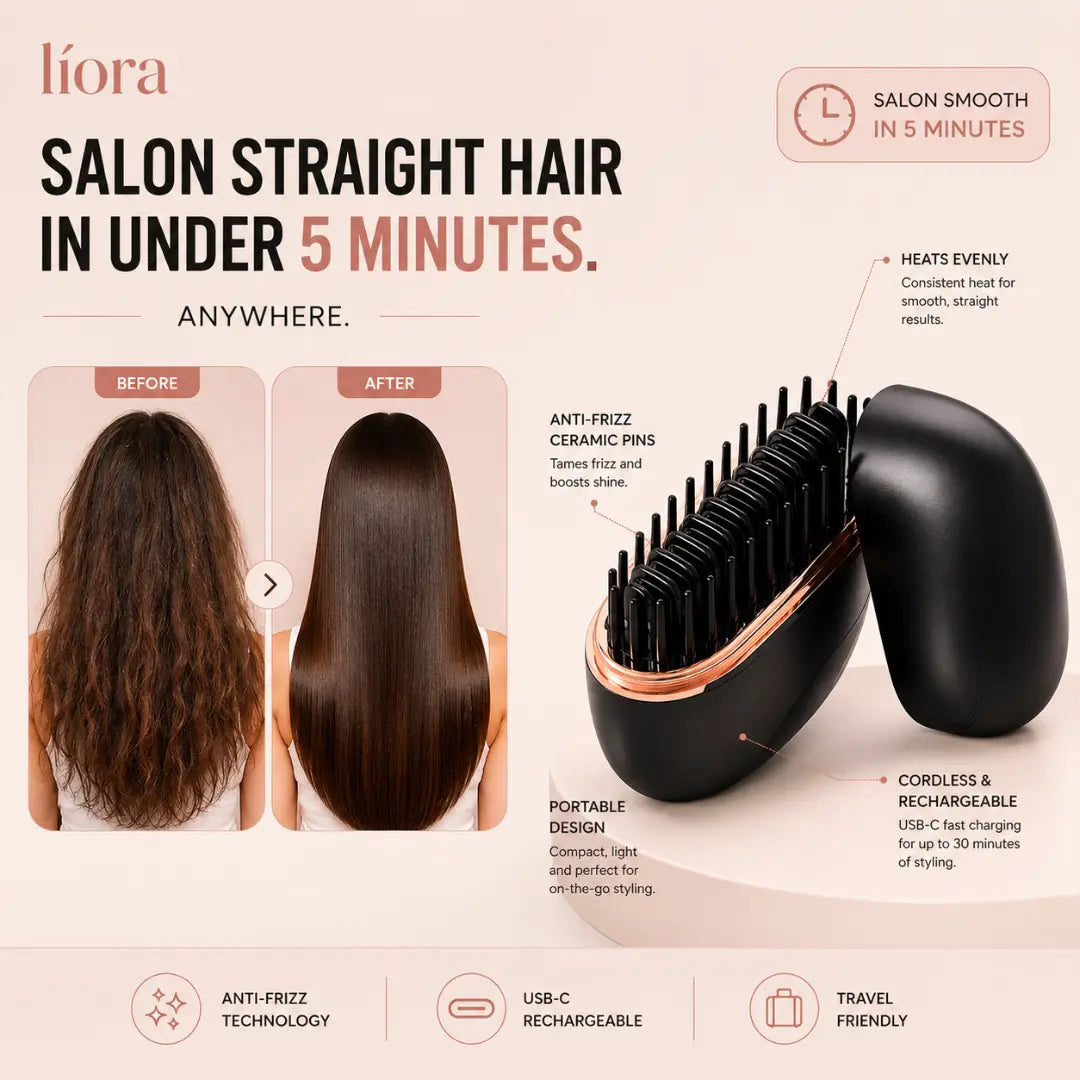 Líora Flat Control - Hair Straightening Brush