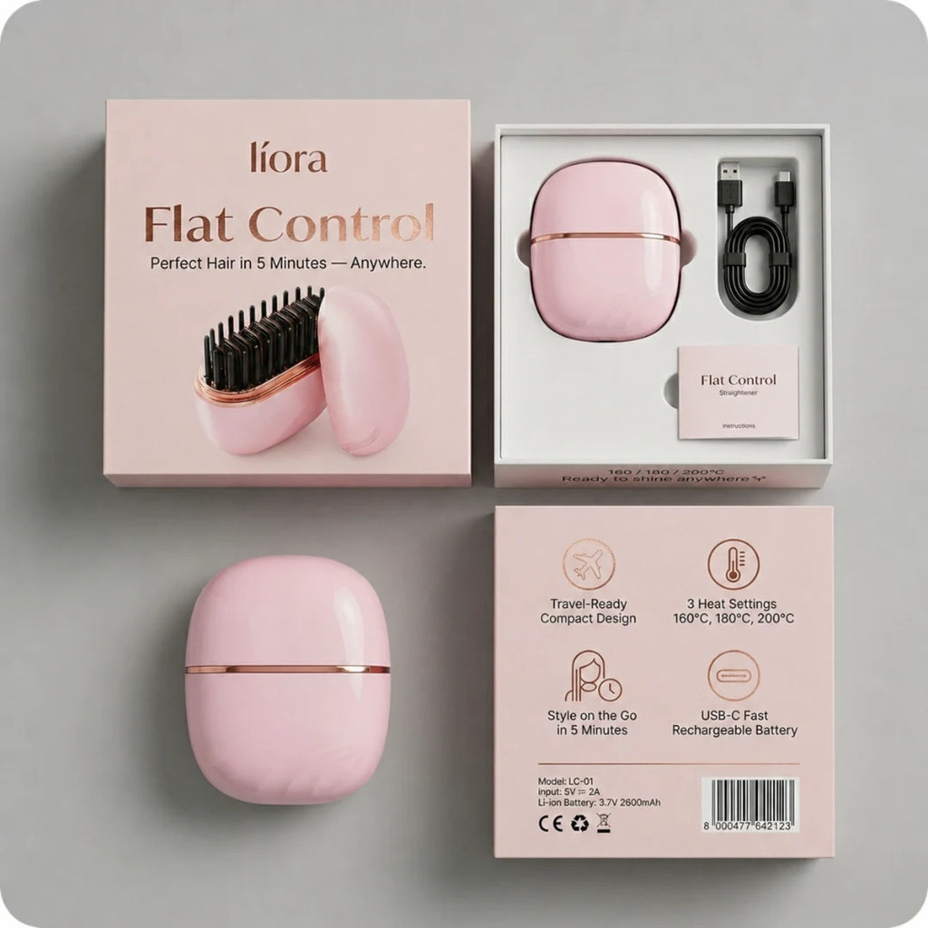 Líora Flat Control - Hair Straightening Brush