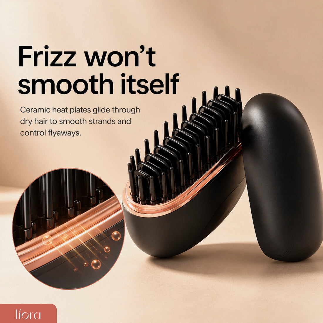 Líora Flat Control - Hair Straightening Brush