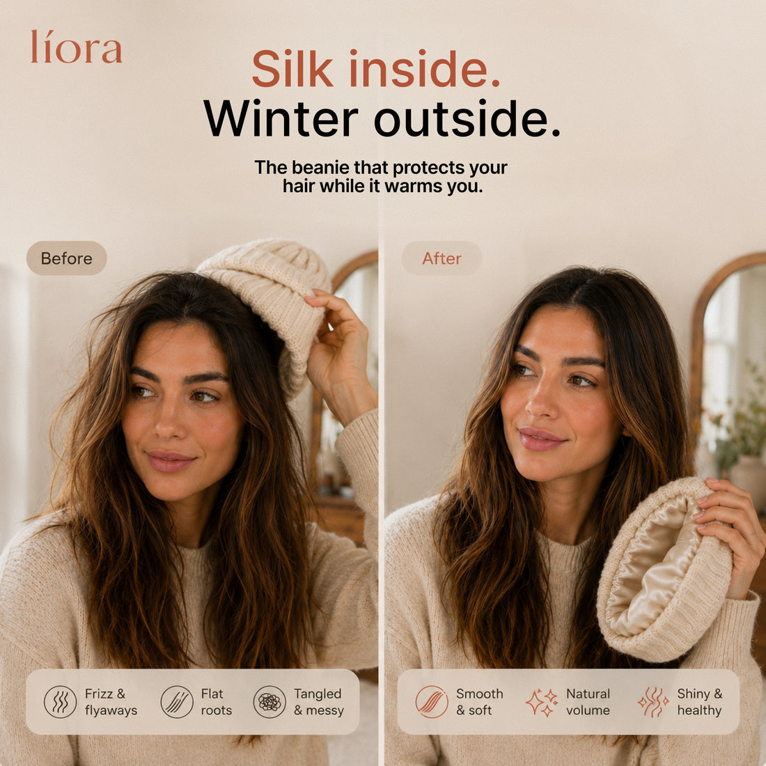 Líora Satin Silk Beanie