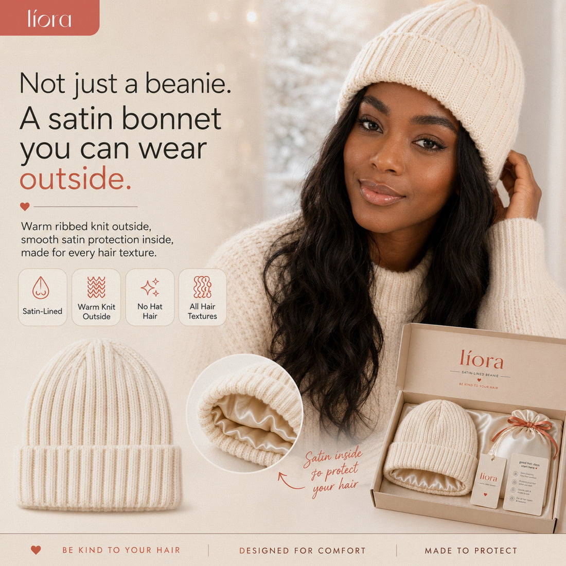 Líora Satin Silk Beanie